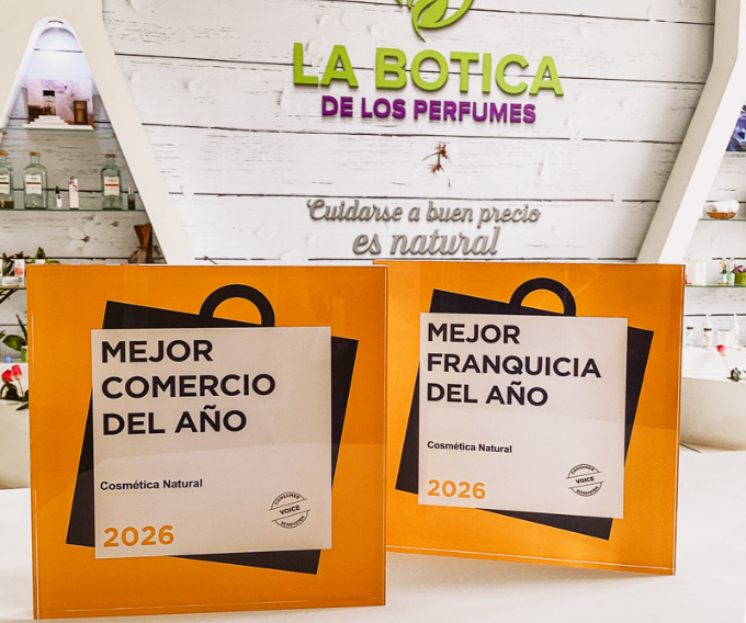 Doble triunfo para La Botica de los Perfumes: elegida Comercio del Año® y Franquicia del Año® 2026 por los consumidores