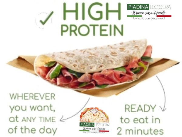Franquicia Piadina Leggera, con más de 3000 locales en Italia, disponible en España.
