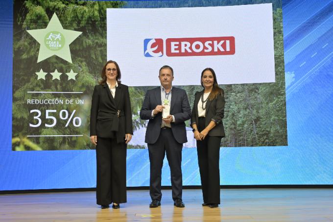 La franquicia Eroski recibe su tercera estrella Lean & Green por reducir más de un 35% sus emisiones de co2