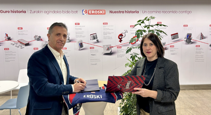 La franquicia Eroski y Kosner Baskonia renuevan su acuerdo de colaboración a favor de una vida activa y saludable