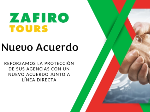 La franquicia Zafiro Tours firma acuerdo con Línea Directa para ofrecer más protección y ventajas a sus agencias y empleados.