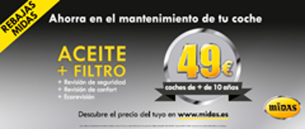 La franquicia Midas irrumpe en las rebajas con una campaña para vehículos de más de 10 años