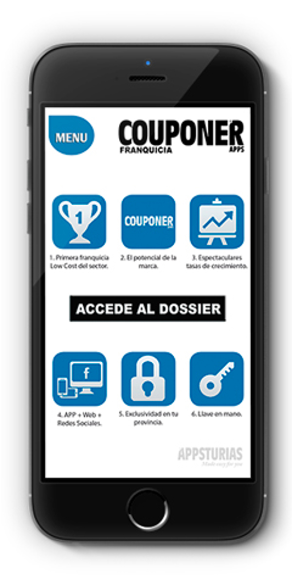 Couponer, franquicia pionera en tener su App