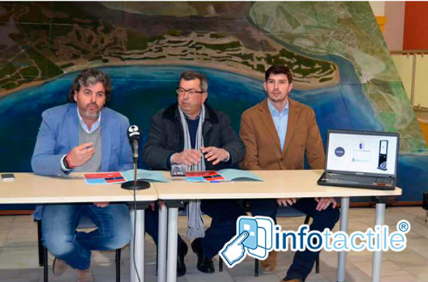 Infotactile disponible en las oficinas de turismo de Almonte, El Rocío y Matalascañas