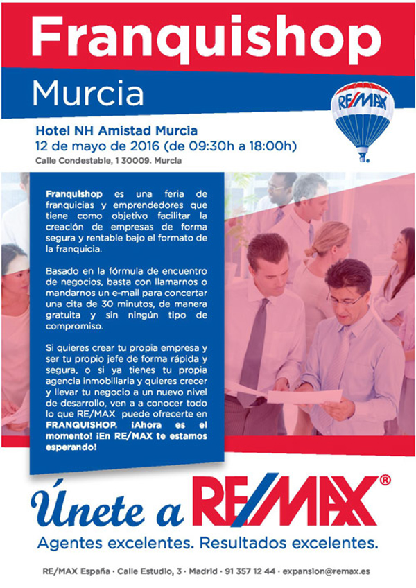 Re/max España participa en el evento de franquicias Franquishop Murcia