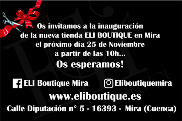 La franquicia Eli Boutique está de inauguración de la nueva tienda en MIRA 