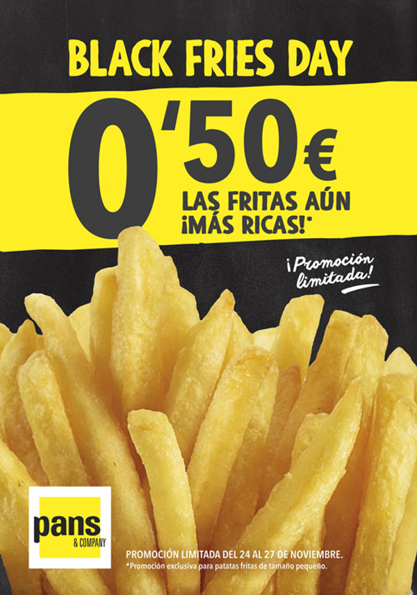 La red de franquicias Pans & Company celebra su particular ‘Black Fries Day’