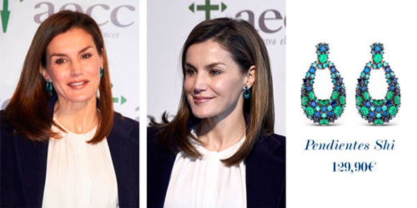 SM La Reina Letizia luce joyas de la franquicia Luxenter en el VII Foro contra el Cáncer