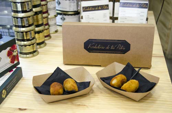 Producto artesano, gourmet y delicatessen en las franquicias Kroketería de Tía Petra