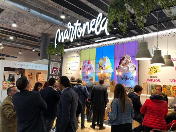 La cremería malagueña Martonela causa sensación en Expofranquicia 2019