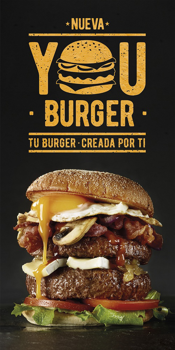 Your Burger la hamburguesa de las franquicias Ribs diseñada por el consumidor.