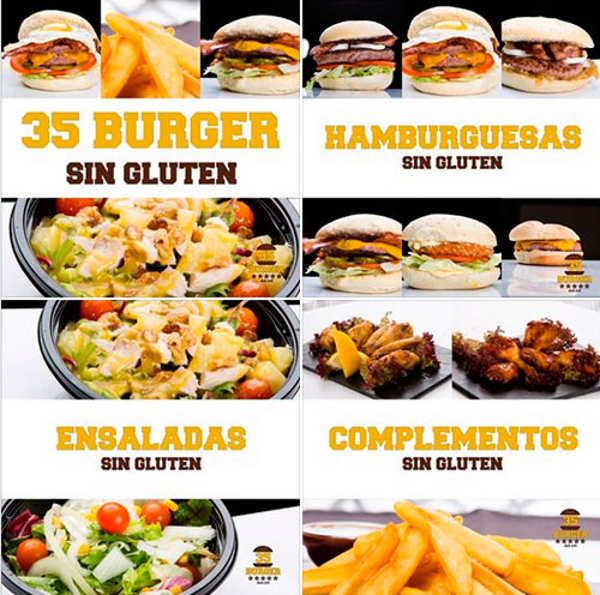 ¿Comer sin gluten? En la franquicia 35 BURGUER también es posible
