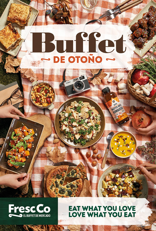 El otoño se deja caer en el  buffet de mercado de la franquiciaFresc Co