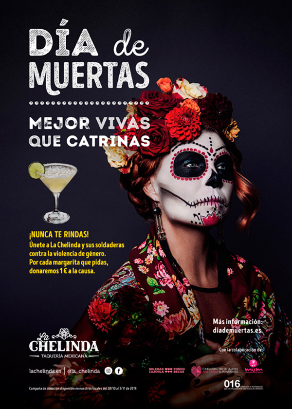 Franquicia La Chelinda se une a la lucha contra la violencia de género en el Día de Muertas
