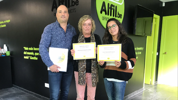 Fin de formación en franquicia Alfil.be El Masnou - Papeleria & Hobby