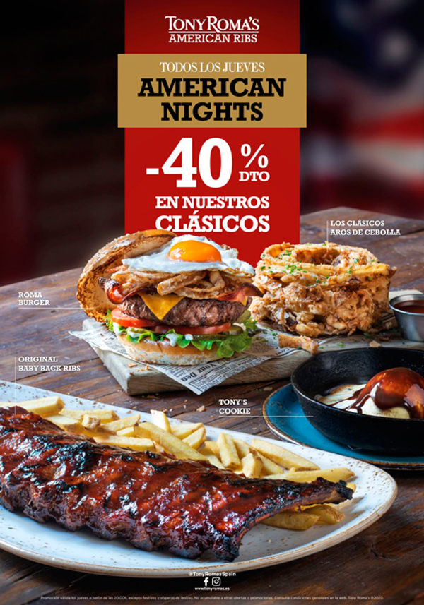 Franquicia Tony Roma’s rinde homenaje a sus clásicos los jueves por la noche