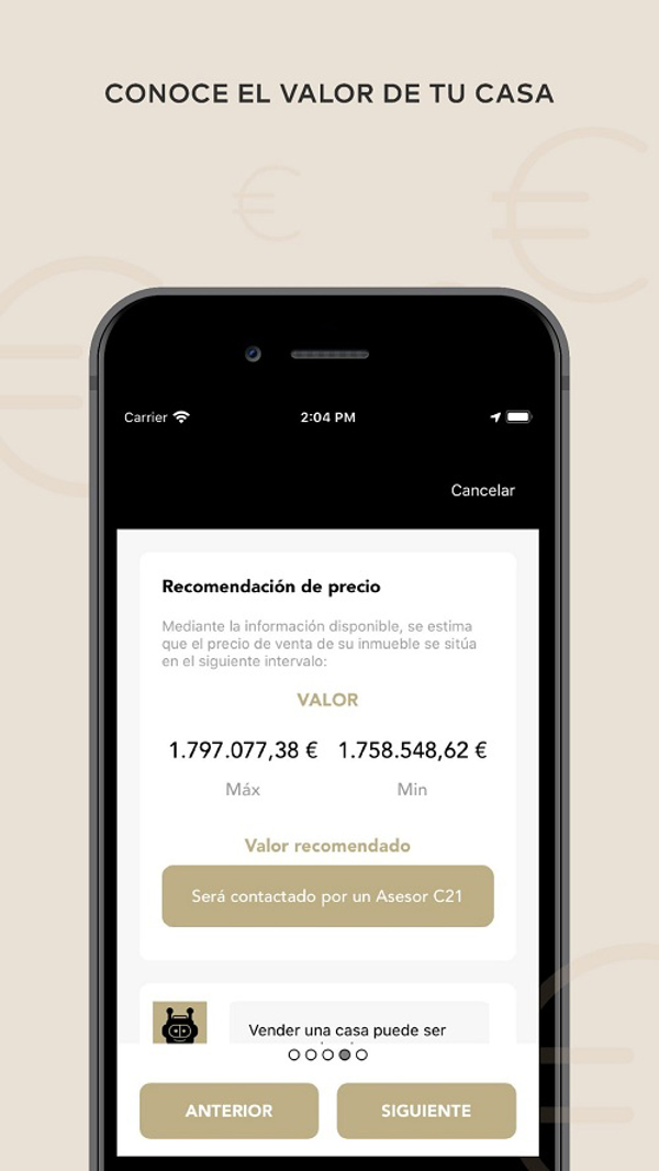 La franquicia Century21 renueva su app facilitando las transacciones de forma online.