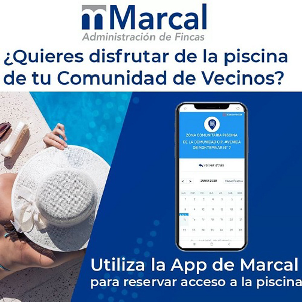 La central de franquicias Marcal ofrece la APP para Reserva y Aforo de Piscinas 