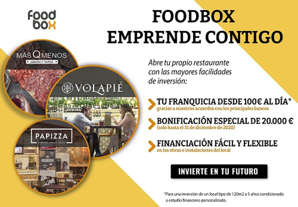 “Foodbox Emprende Contigo”: un ambicioso plan para incentivar el emprendimiento en negocios de  franquicias de restauración