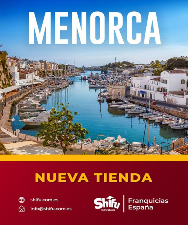 Menorca acogerá la apertura de una nueva franquicia Shifu.