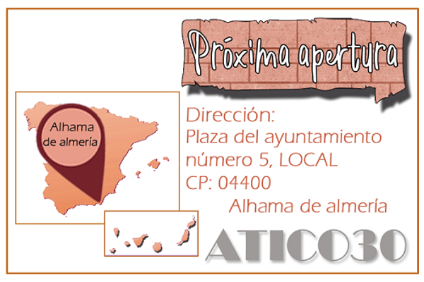 Atico30 abrirá al público una nueva franquicia en Alhama de Almería.