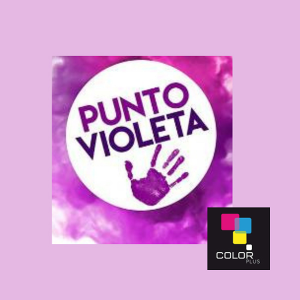 La franquicia Color Plus central apoya la campaña Punto Violeta.