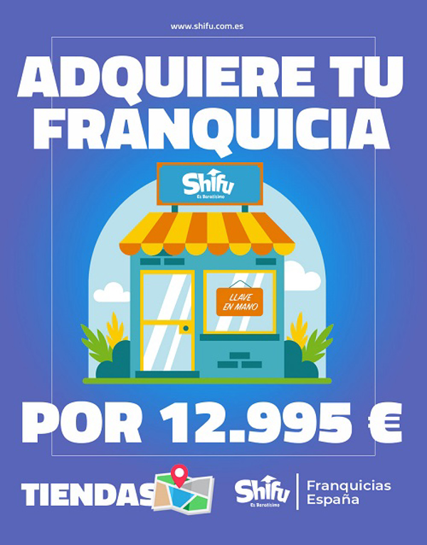 Empieza el año emprendiendo. Recuerda que por solo 12.995 euros una franquicia Shifu puede ser tuya.