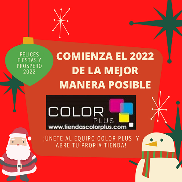 Pasa unas felices fiestas y, comienza el 2022 con las franquicias Color Plus