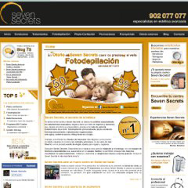 Lanzamiento de la web de la franquicia Seven Secrets