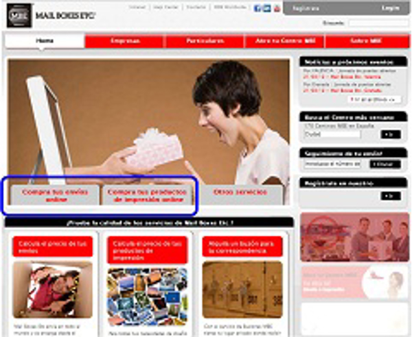 La franquicia Mail Boxes Etc. estrena tienda on line