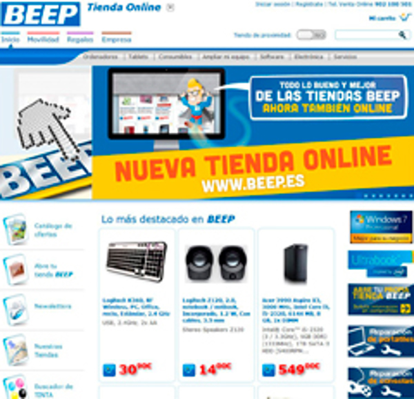 La red de franquicias BEEP pone en marcha su nueva tienda online